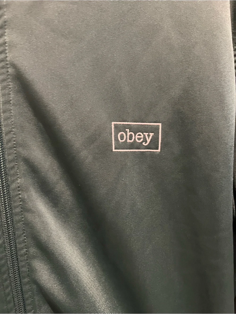 Obey Green Track Jacket Size XL